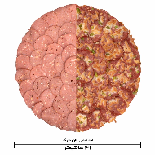  عکس پيتزا پپروني خميرنازک